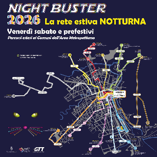 Gtt, torna la rete notturna estiva "Night Buster"